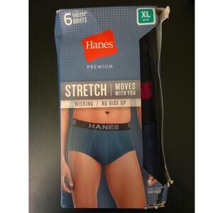 Hanes Stretch Briefs 6 Pair sz. XL New In Package